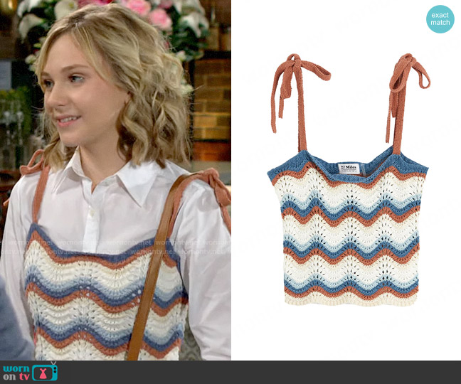 27 Miles Malibu Fonda Top worn by Lucy Romalotti (Lily Brooks O’ Briant) on The Young and the Restless