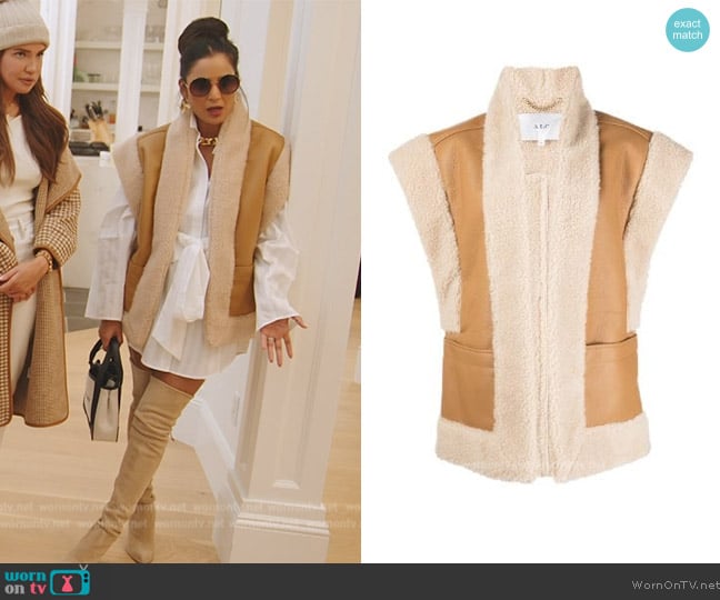 A.L.C. Sutton Vest worn by Jessel Taank on The Real Housewives of New York City