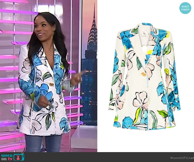 Aje Impressionist Tie Back Jacket worn by Devyn Simone on Today