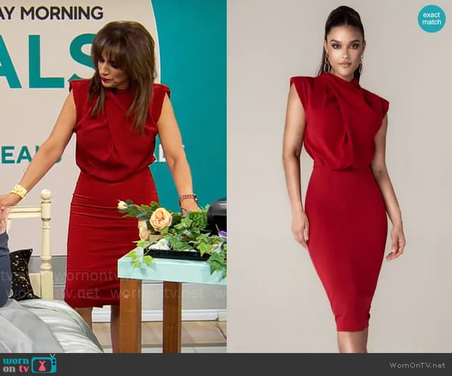 Alieva Maxine Dress worn by Michelle Miller on CBS Mornings