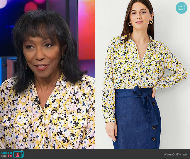WornOnTV: Rehema Ellis’s floral print shirt on NBC News Daily | Clothes ...