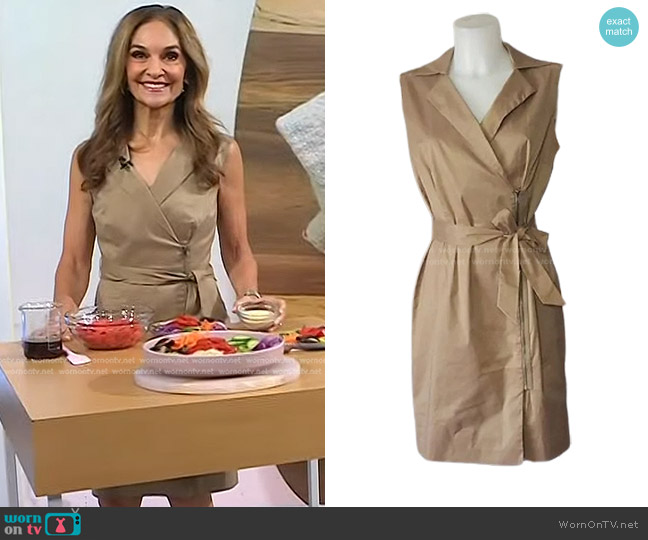 Ann Taylor Zipper Wrap Dress worn by Joy Bauer on Today