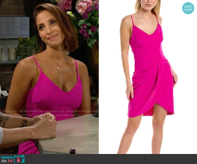 Black Halo Sadora Dress worn by Lily Winters (Christel Khalil) on The Young and the Restless