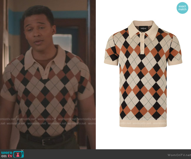 Collectif Argyle Polo worn by Karl Walcott (Karl Walcott) on Riverdale