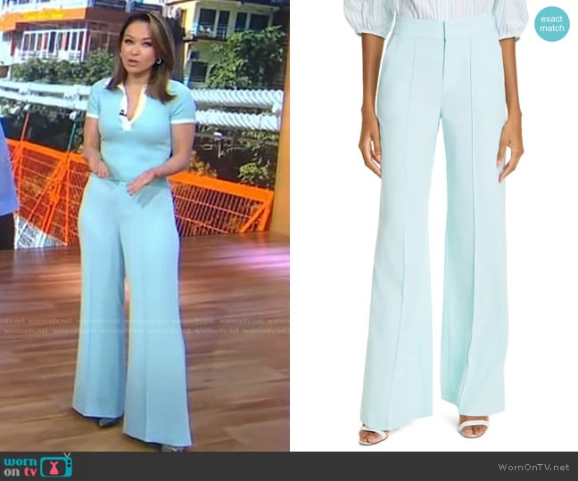 Alice + Olivia Justine Blazer worn by Eva Pilgrim on Good Morning America