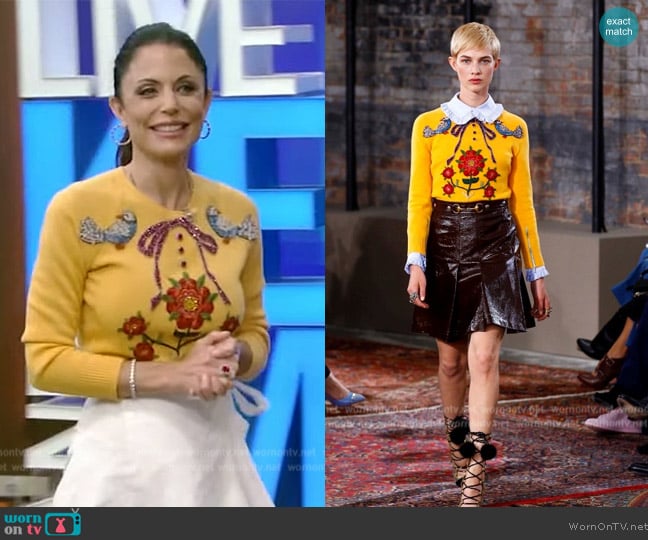 Gucci 2016 Resort Collection worn by Bethenny Frankel on Live with Kelly and Mark