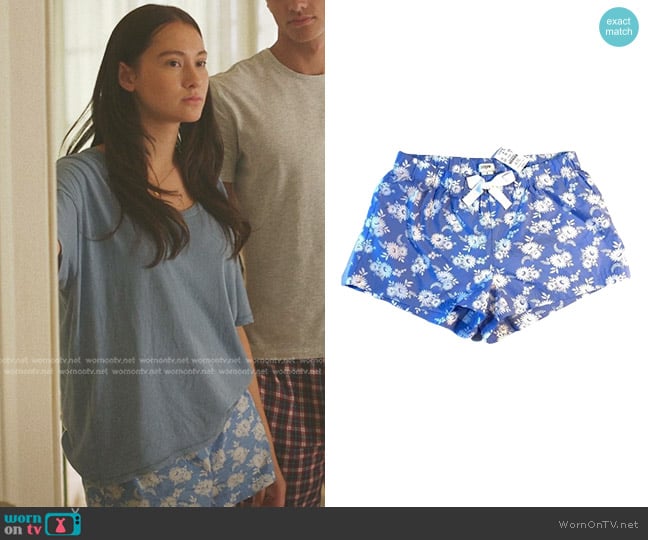 J. Crew Floral Boxer Pajama Shorts worn by Belly Conklin (Lola Tung) on The Summer I Turned Pretty