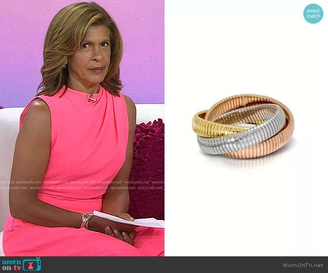 Jennifer Miller Triple Strand Bracelet worn by Hoda Kotb on Today