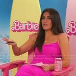 Joelle Garguilo’s hot pink ruched dress on Today