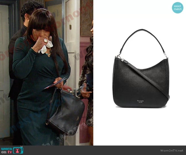 Kate Spade Large Roulette Shoulder Bag worn by Paulina Price (Jackée Harry) on Days of our Lives