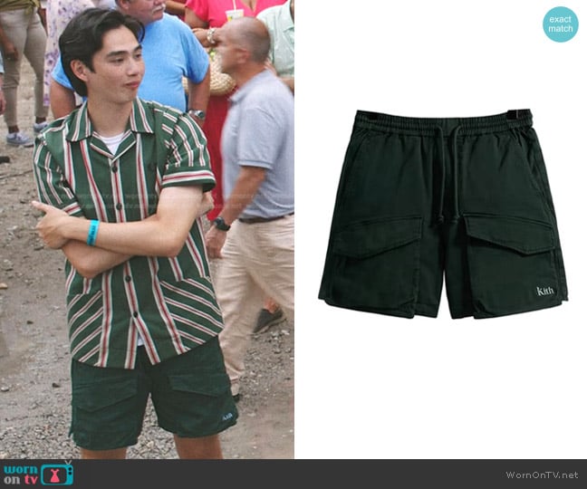 Kith Twill Boreum Cargo Short worn by Steven (Sean Kaufman) on The Summer I Turned Pretty