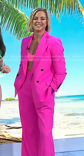WornOnTV: Liz Baker Plosser's hot pink pant suit on Today
