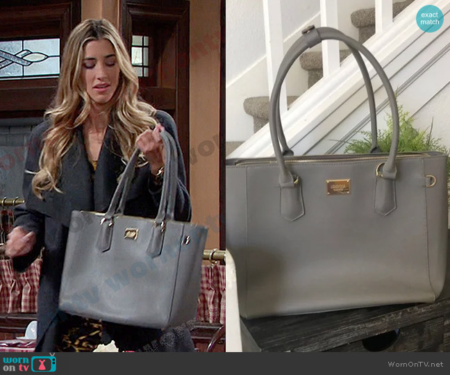 Lovevook Large Shoulder Tote Bag worn by Sloan Peterson (Jessica Serfaty) on Days of our Lives