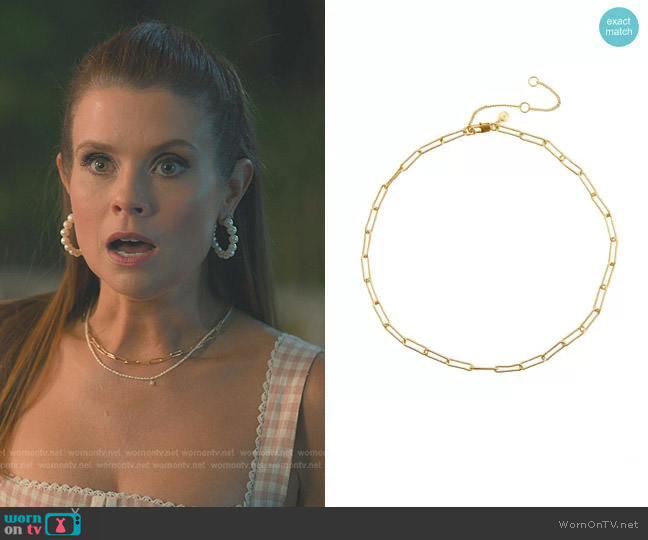 Madewell Paperclip Chain Necklace worn by Maddie Townsend (JoAnna Garcia Swisher) on Sweet Magnolias