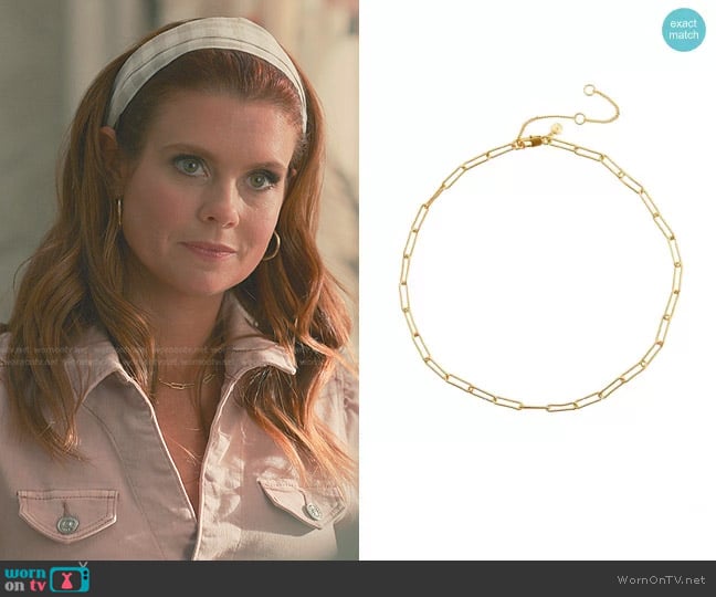 Madewell Paperclip Chain Necklace worn by Maddie Townsend (JoAnna Garcia Swisher) on Sweet Magnolias