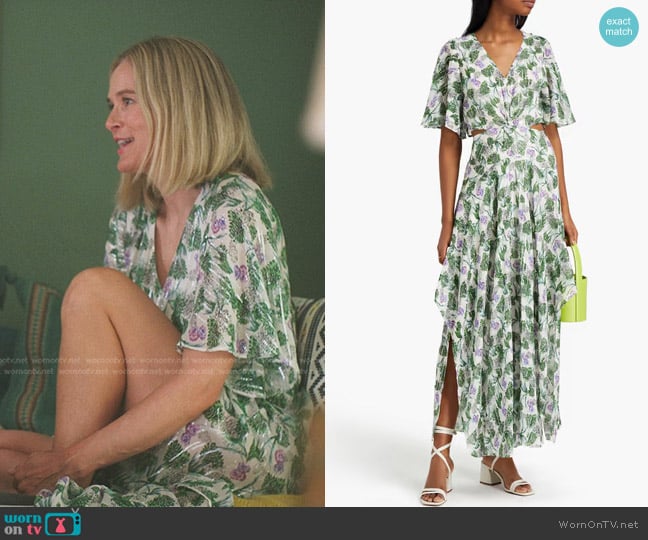 Maje Floral Maxi Dress worn by Susannah Fisher (Rachel Blanchard) on The Summer I Turned Pretty