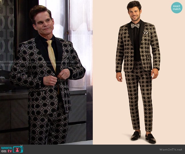 Mr Turk Tux Blazer and Trouser worn by Leo Stark (Greg Rikaart) on Days of our Lives