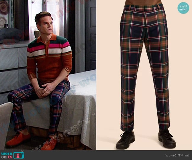 Mr Turk Clyde Slim Trouser worn by Leo Stark (Greg Rikaart) on Days of our Lives