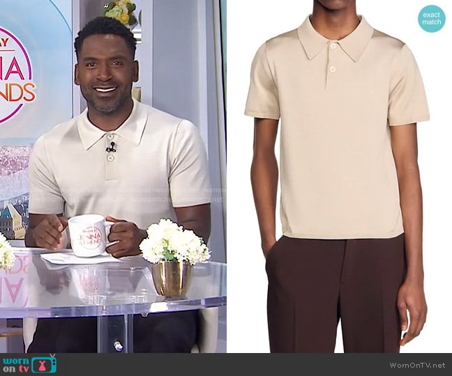 Sandro Pablo Polo-Style Sweater worn by Justin Sylvester on Today