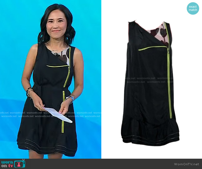 RACHEL Rachel Roy Shift Dress with Zippers Accents and Hidden Panel worn by Vicky Nguyen on Today