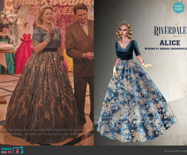 Rebekka Sorensen Kjelstrup Custom Dress worn by Alice Cooper (Mädchen Amick) on Riverdale