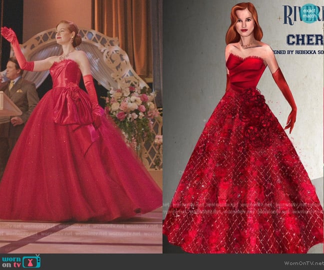  Rebekka Sorensen Kjelstrup Custom Dress worn by Cheryl Blossom (Madelaine Petsch) on Riverdale