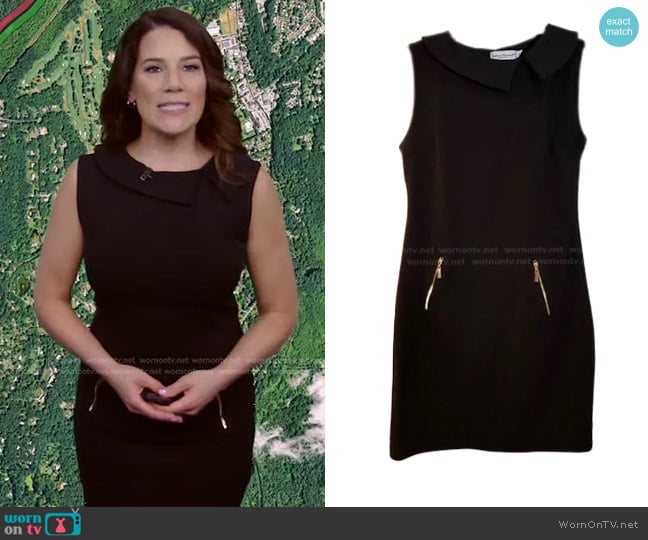 Sabrina Diamanti Sleeveless Sheath Dress worn by Heather O’Rourke on Good Morning America