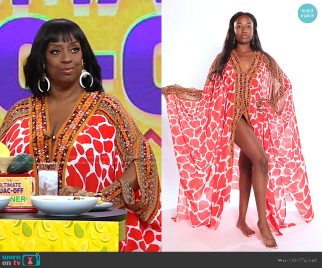 Sai Sankoh Isla Goddess Kaftan worn by Melba Wilson on Good Morning America