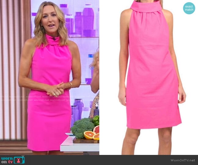 Sail To Sable Hydra Dress in Hot Pink worn by Lara Spencer on Good Morning America