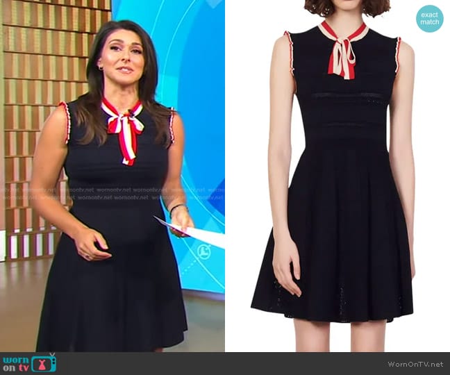 Sandro Fidelia Sleeveless Dress worn by Erielle Reshef on Good Morning America