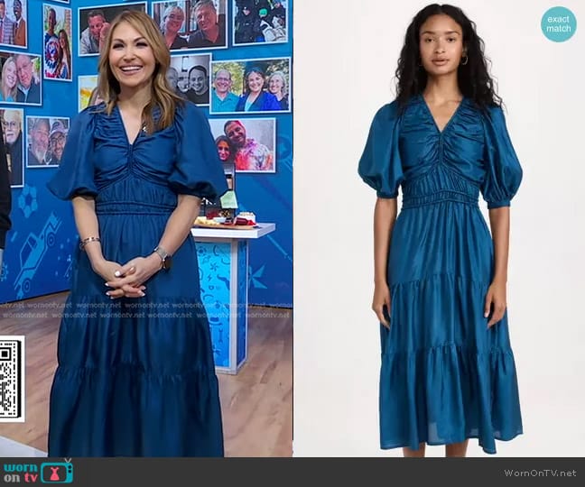 Sea Kyle Silk Dress worn by Lori Bergamotto on Good Morning America