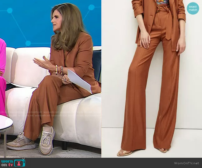 WornOnTV: Maria’s brown pant suit and sneakers on Today | Maria Shriver ...