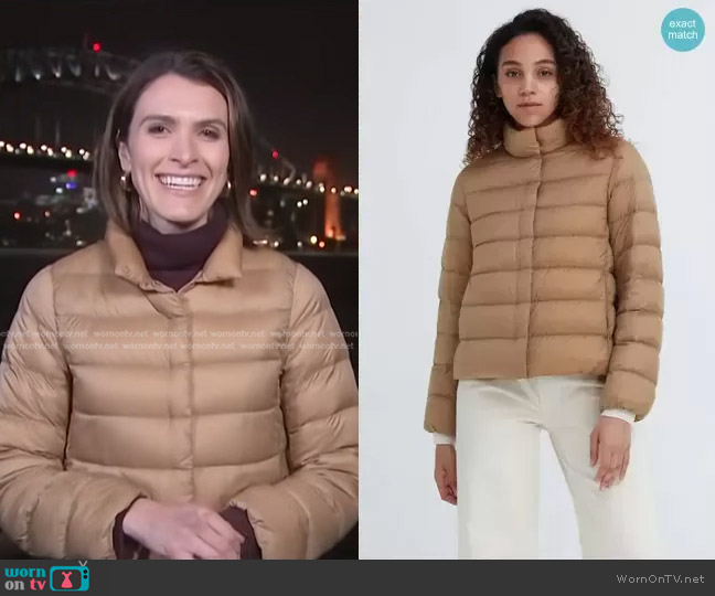 WornOnTV: Molly Hunter’s beige down jacket on NBC News Daily | Clothes ...
