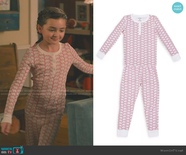 Roller Rabbit Unisex Monkey Pajama Set - Little Kid worn by Katie Townsend (Ella Grace Helton) on Sweet Magnolias