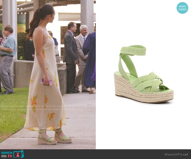 Franco Sarto Carmina Espadrille Wedge Sandal worn by Belly Conklin (Lola Tung) on The Summer I Turned Pretty