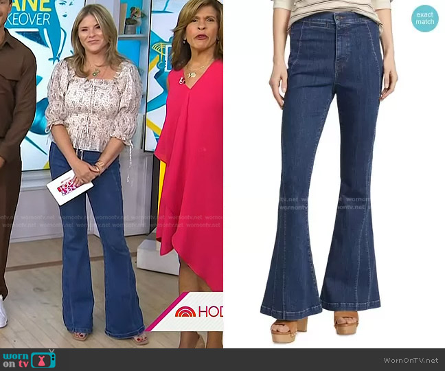WornOnTV: Jenna’s floral smocked top and jeans on Today | Jenna Bush ...