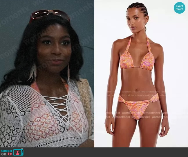 Vix Bia Tube Triangle Bikini Top worn by Trina Robinson (Tabyana Ali) on General Hospital