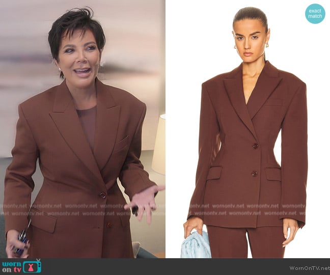 Acne Studios Suiting Blazer worn by Kris Jenner (Kris Jenner) on The Kardashians