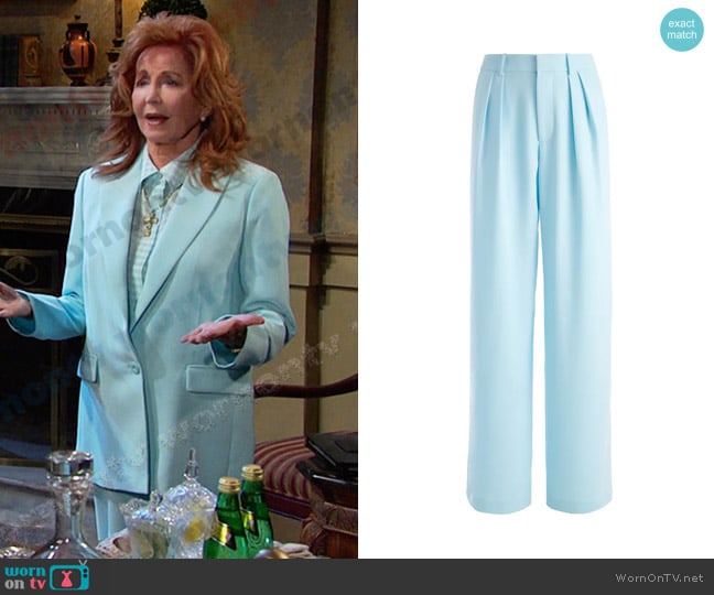 Alice + Olivia Pompey Pleated Pants worn by Maggie Horton (Suzanne Rogers) on Days of our Lives