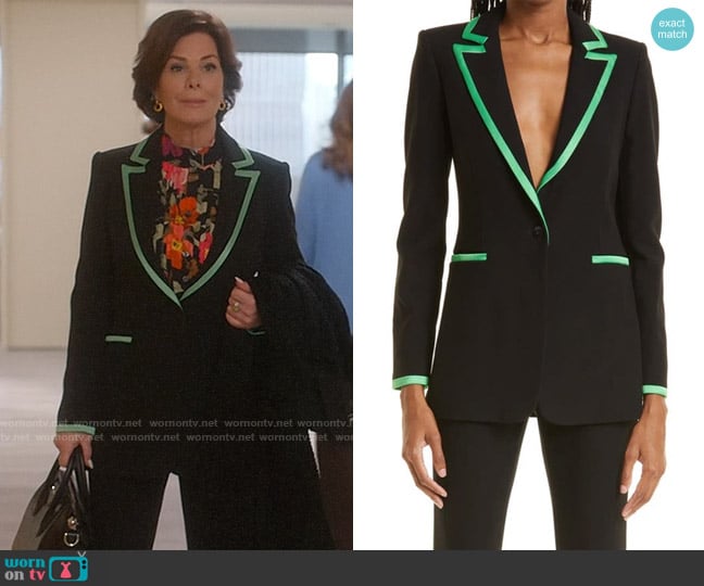 Alice + Olivia Breann Blazer worn by Margaret Wright (Marcia Gay Harden) on So Help Me Todd