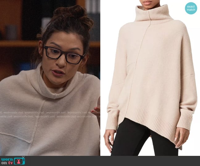 All Saints Lock Funnel Neck Sweater worn by Susan (Inga Schlingmann) on So Help Me Todd