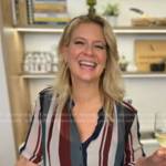 Amanda Freitag’s striped top on Good Morning America