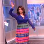 Ana’s striped skirt and top on The View