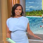 Anne-Marie Green’s light blue dress on CBS Mornings