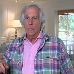 Henry Winkler’s plaid shirt on Access Hollywood