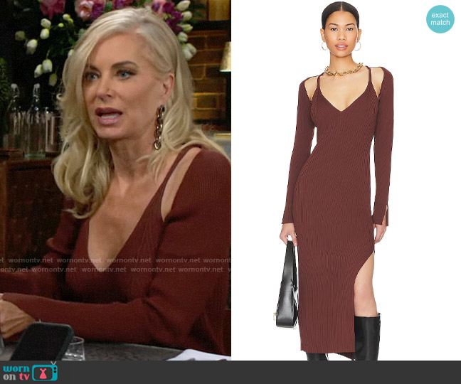 ASTR the Label Abella Dress worn by Ashley Abbott (Eileen Davidson) on The Young and the Restless