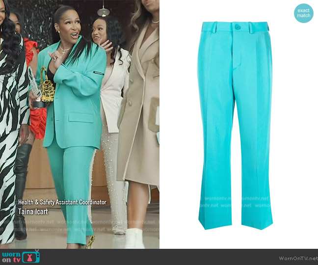 Balenciaga Cropped Tailored Trousers worn by Sheree Whitefield on The Real Housewives of Atlanta