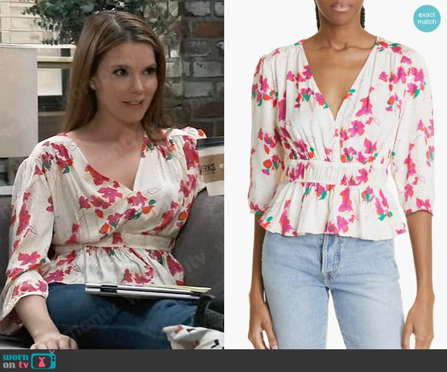 ba&sh Edon Top worn by Molly Lansing-Davis (Brooke Anne Smith) on General Hospital