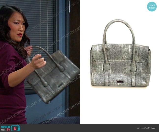 Bcbgmaxazria Tote Bag worn by Melinda Trask (Tina Huang) on Days of our Lives