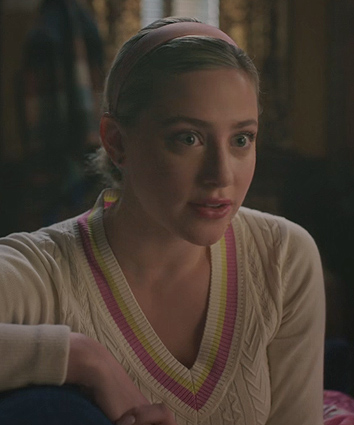 Betty's varsity stripe sweater on Riverdale